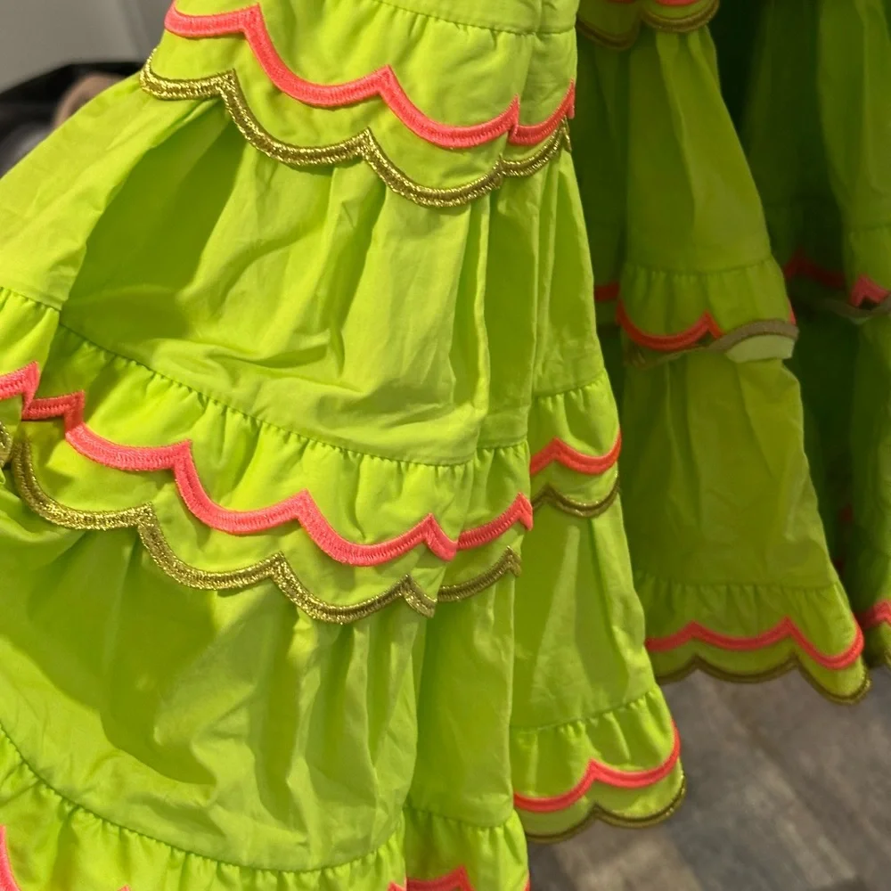 CeliaB Neon Green Dress with Pink Accents - Picture 13 of 15